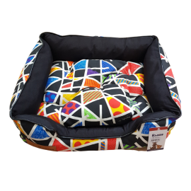 Cama pet retangular colors M Romero Brito- PET