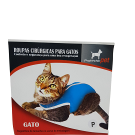 Roupa cirrgica para Gatos - tamanho M-VERDE