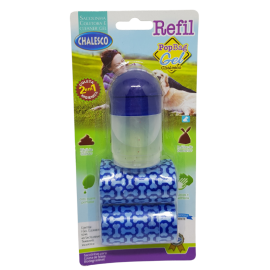 Refil Cata Caca Chalesco Pop Bag Gel Azul PET