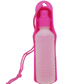 Bebedouro Porttil 250ml rosa para ces- PET