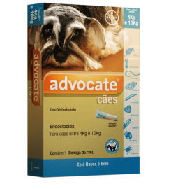 Advocate para Ces de 4 a 10 Kg (1,0 mL) - Antipulgas Bayer